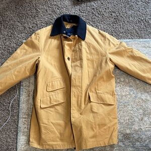 Nautica Mustard Jacket with Blue Collar and Lining size 44R